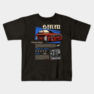 E30 Artistic Tribute Kids T-Shirt